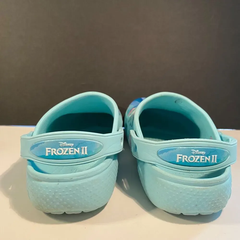 Crocs Frozen 2 Ice Blue 206804-ICBL kids shoes Size 1 Elsa Anna